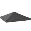 Gazebo Roof Replacement UV50+ Waterproof Pop Up Canopy Cover with 8 Drainage Holes 3 x 3 m Dark Grey