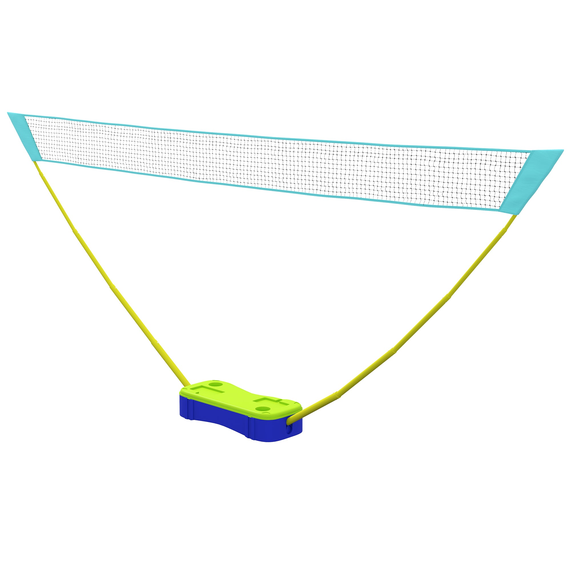 Portable Badminton Net Set w/ Volleyball Net, Rackets, Shuttlecocks