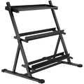 3-Tier Adjustable Dumbbell Rack, Heavy-Duty Weight Rack for Dumbbells, Kettlebells and Multiple Balls, Space-Saving Weight Storage Stand for Home Gym, 200 KG Capacity