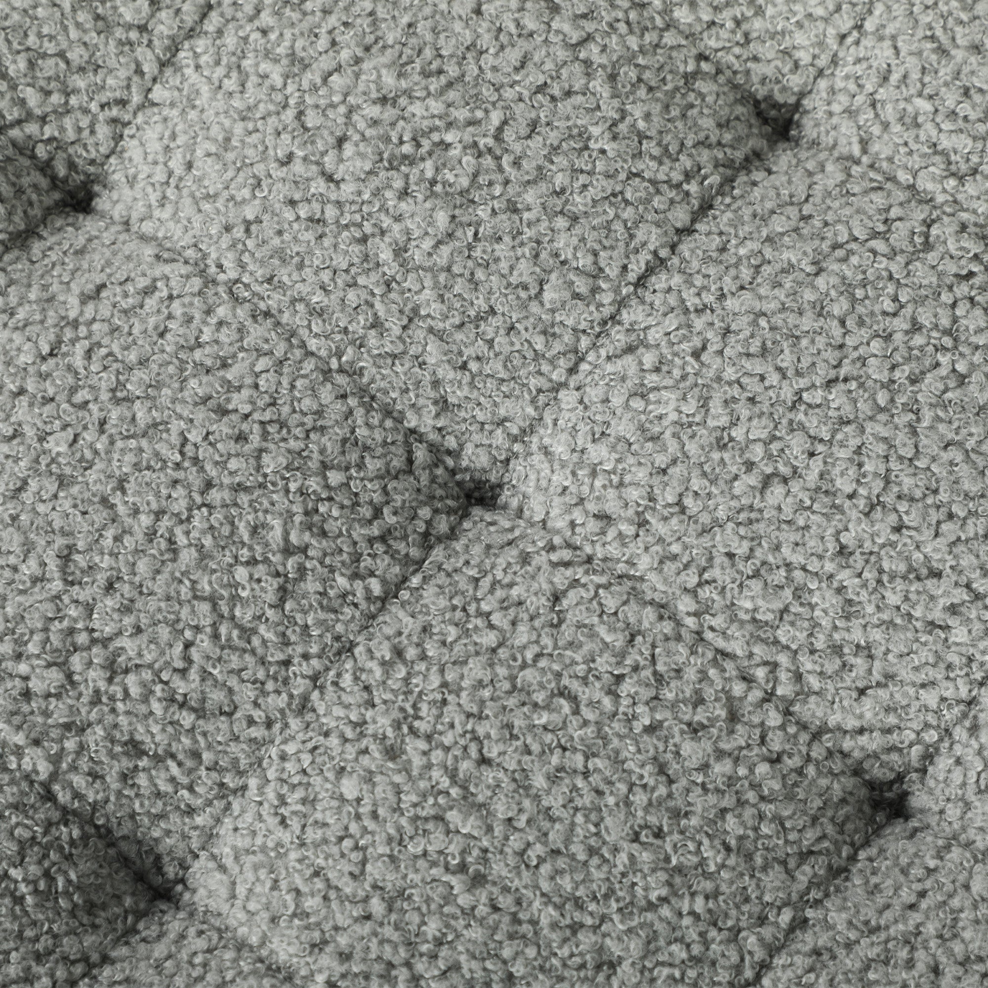 31.8L Teddy Fleece Storage Ottoman - Grey