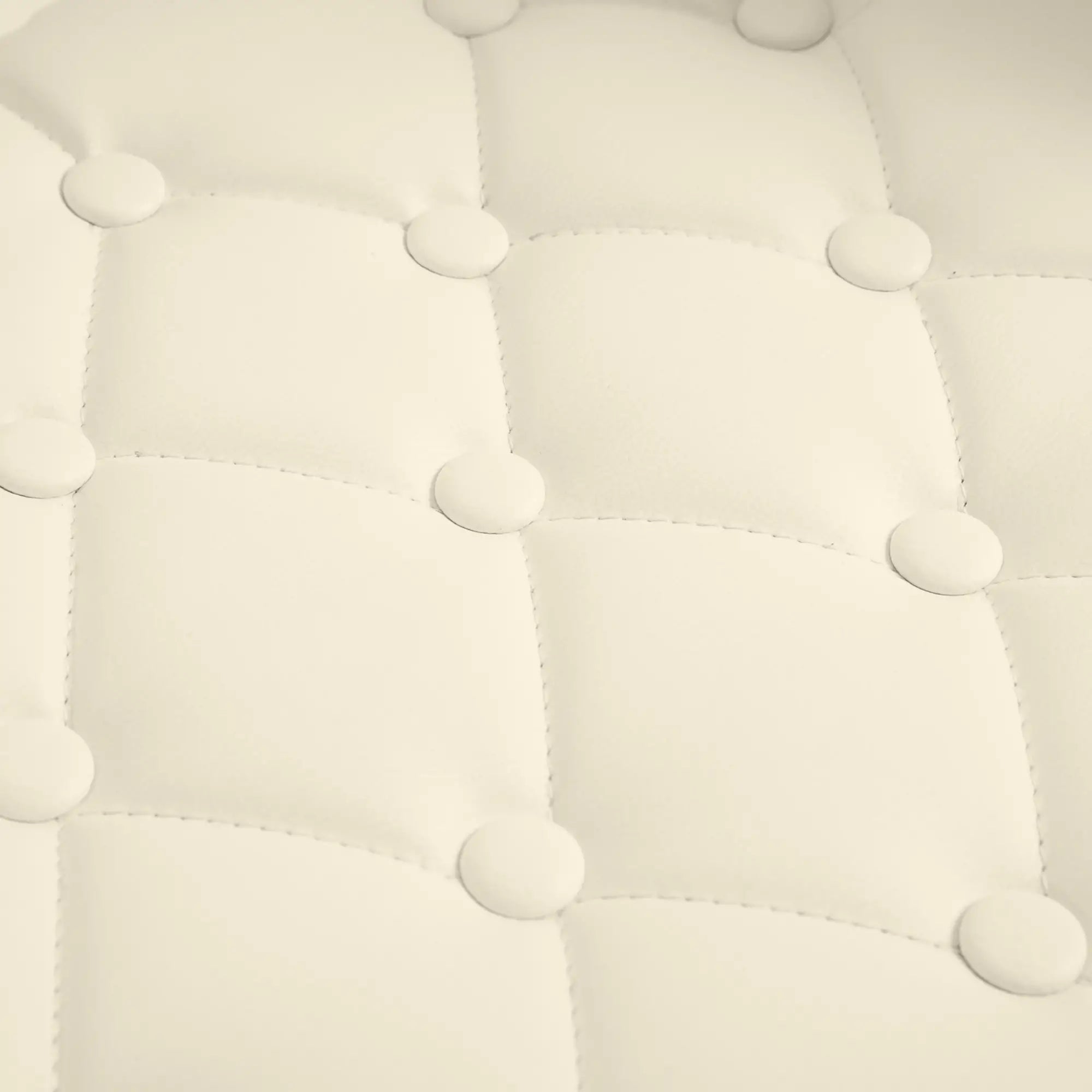 PU Leather Adjustable Swivel Bar Stool with Back, Armrest & Footrest - Cream White