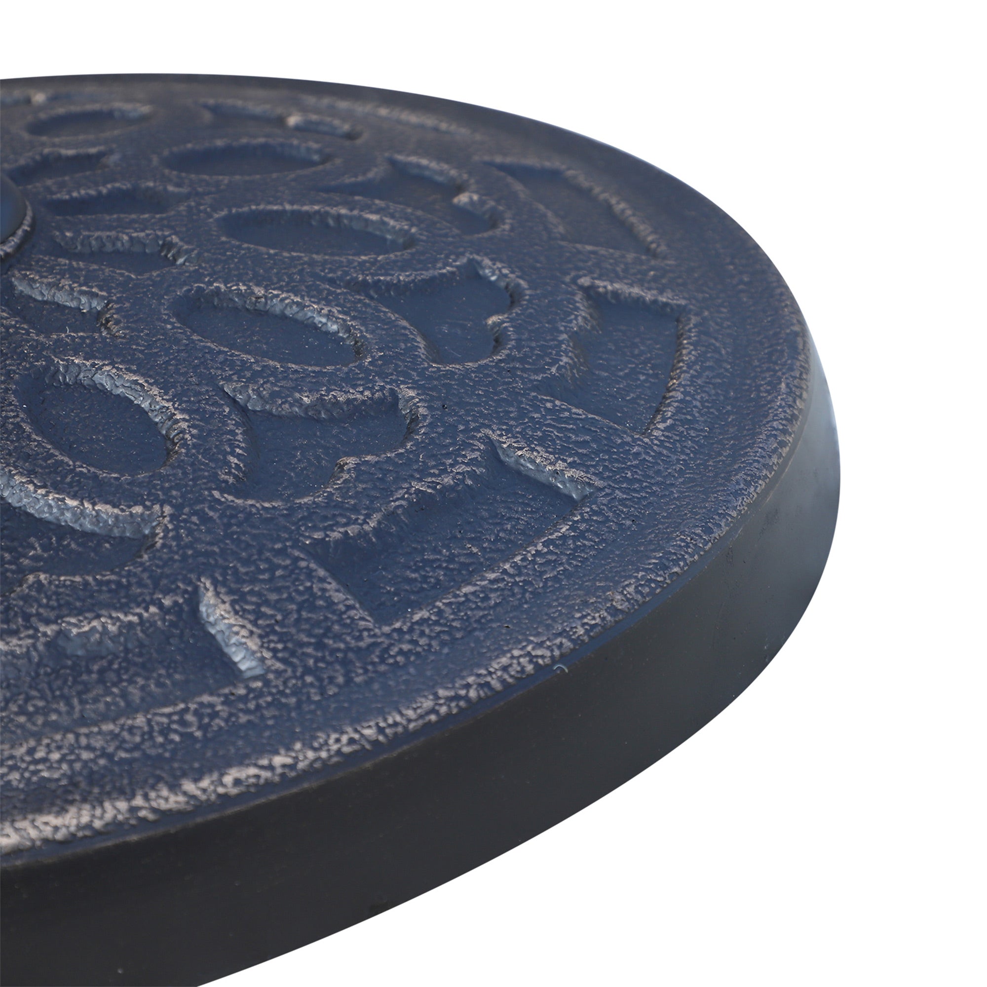 12kg Round Resin Garden Parasol Base for 38mm & 48mm Umbrella Poles - Bronze Tone