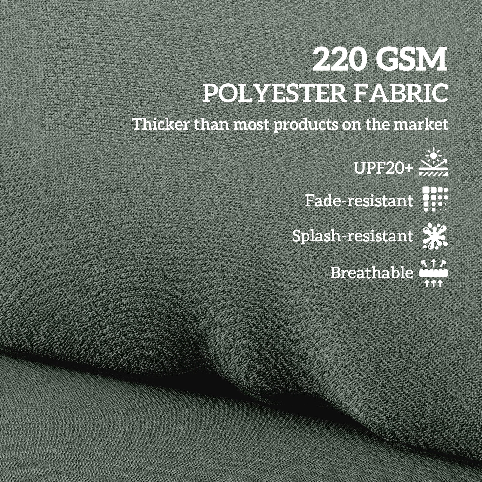 2 Seater Pallet Furniture Cushions Pallet Cushions, UPF20+ 220gsm Fabric, 20 cm Thick Outdoor Seat Pads, Charcoal Grey