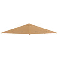 3 x 3 m Gazebo Canopy Replacement Cover, Garden Gazebo Roof Replacement with Drain Holes, TOP COVER ONLY, Beige