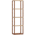 Four-Shelf Floor Lamp - Rustic Brown