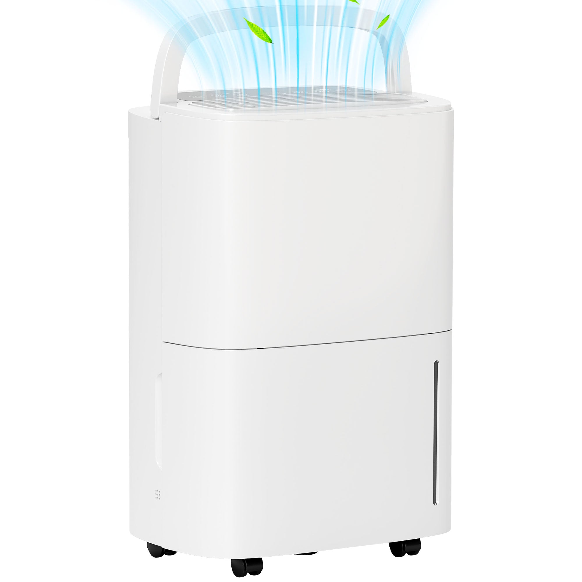 20L/Day Dehumidifier with Continuous Drainage, 5L Water Tank, 24H Timer, Digital Humidity Display, Humidity Light, Dehumidifier for Home Damp, Bedroom, Condensation, Mould, Laundry Drying