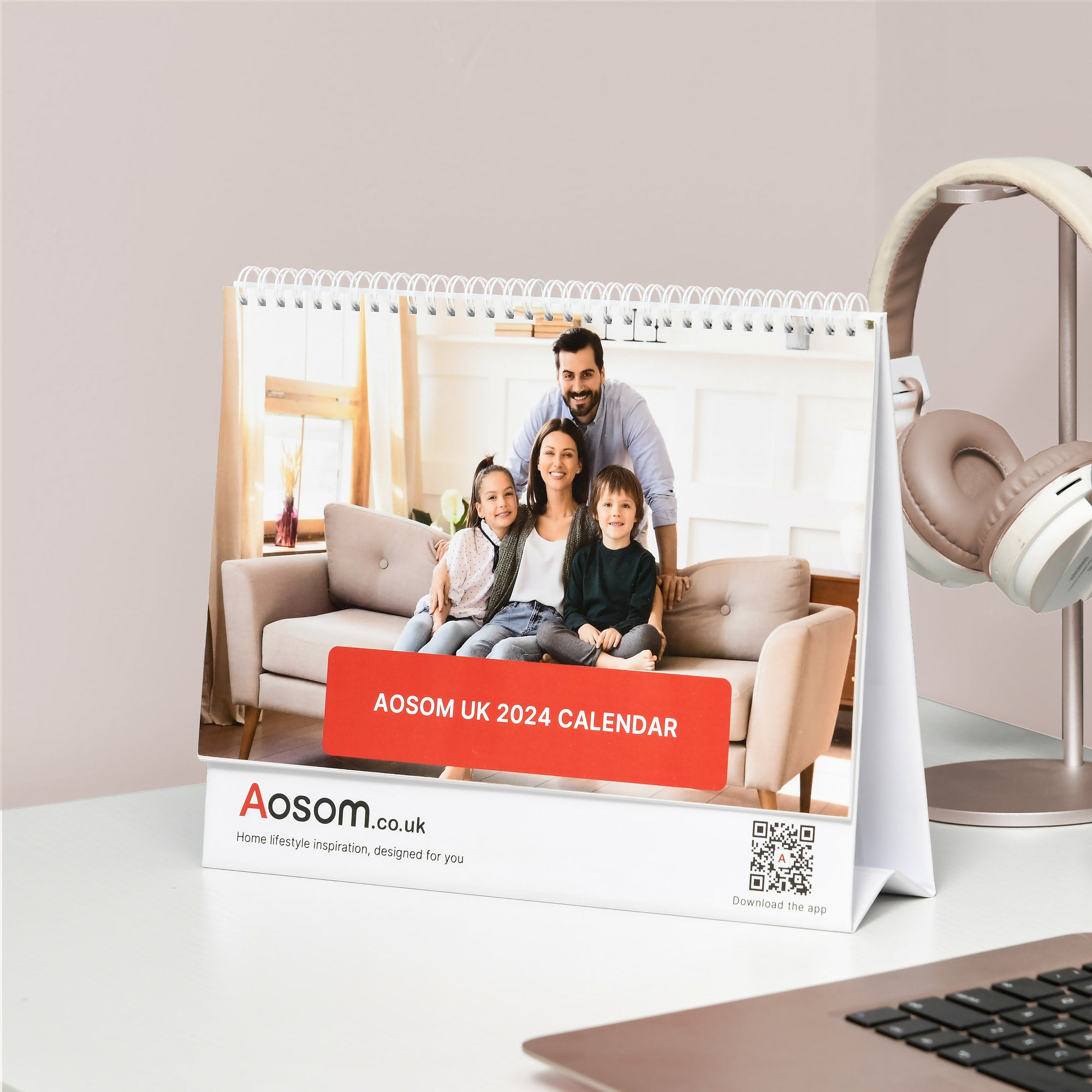 Aosom Customised 2024 Desk Calendar