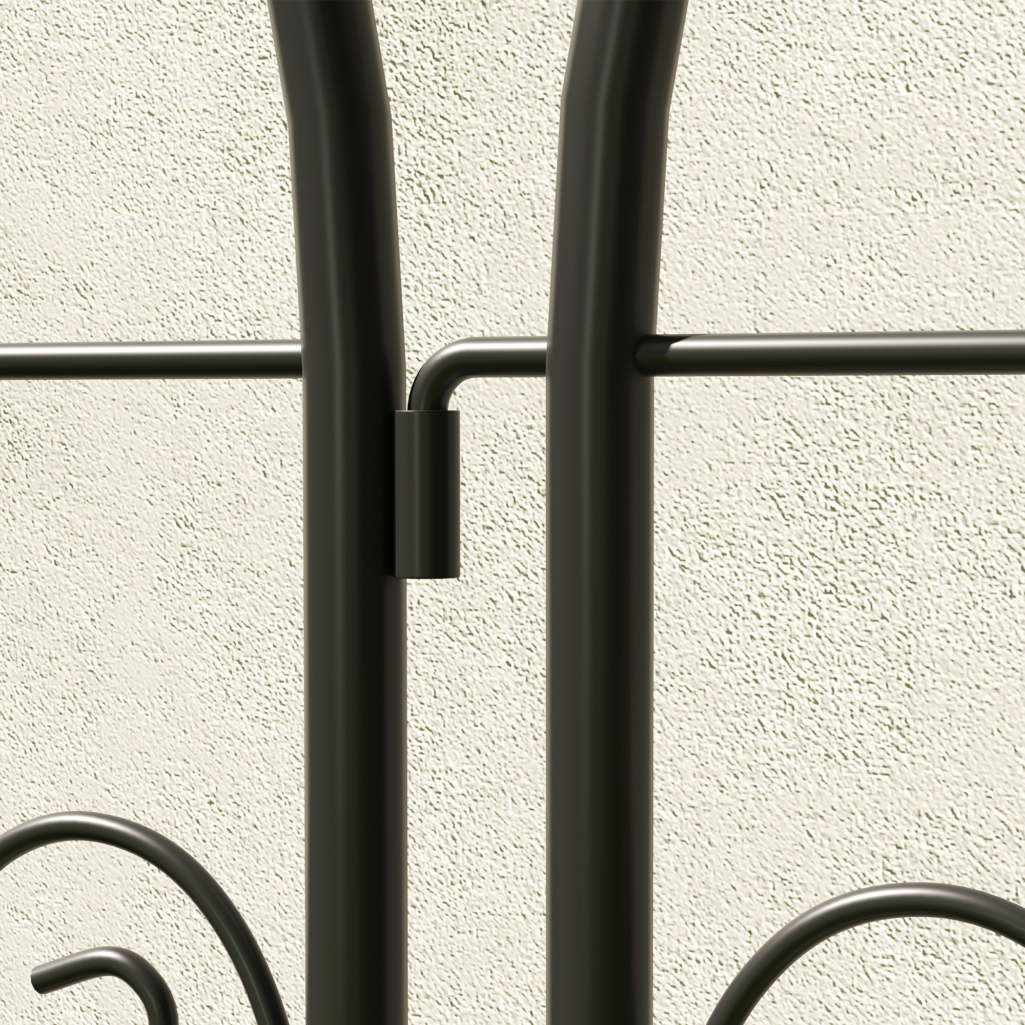 Set of 2 Garden Trellis, Metal Fence Panels for Climbing Outdoor Plants, Flowers, 180 x 50cm