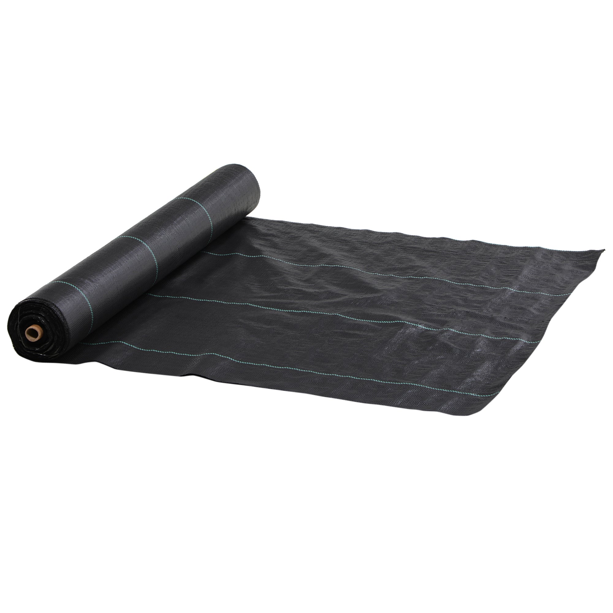 2m x 100m Heavy Duty Weed Control Membrane, Weed Membrane for Landscaping Driveway Gravel Artificial Grass Lawn Underlay, Black