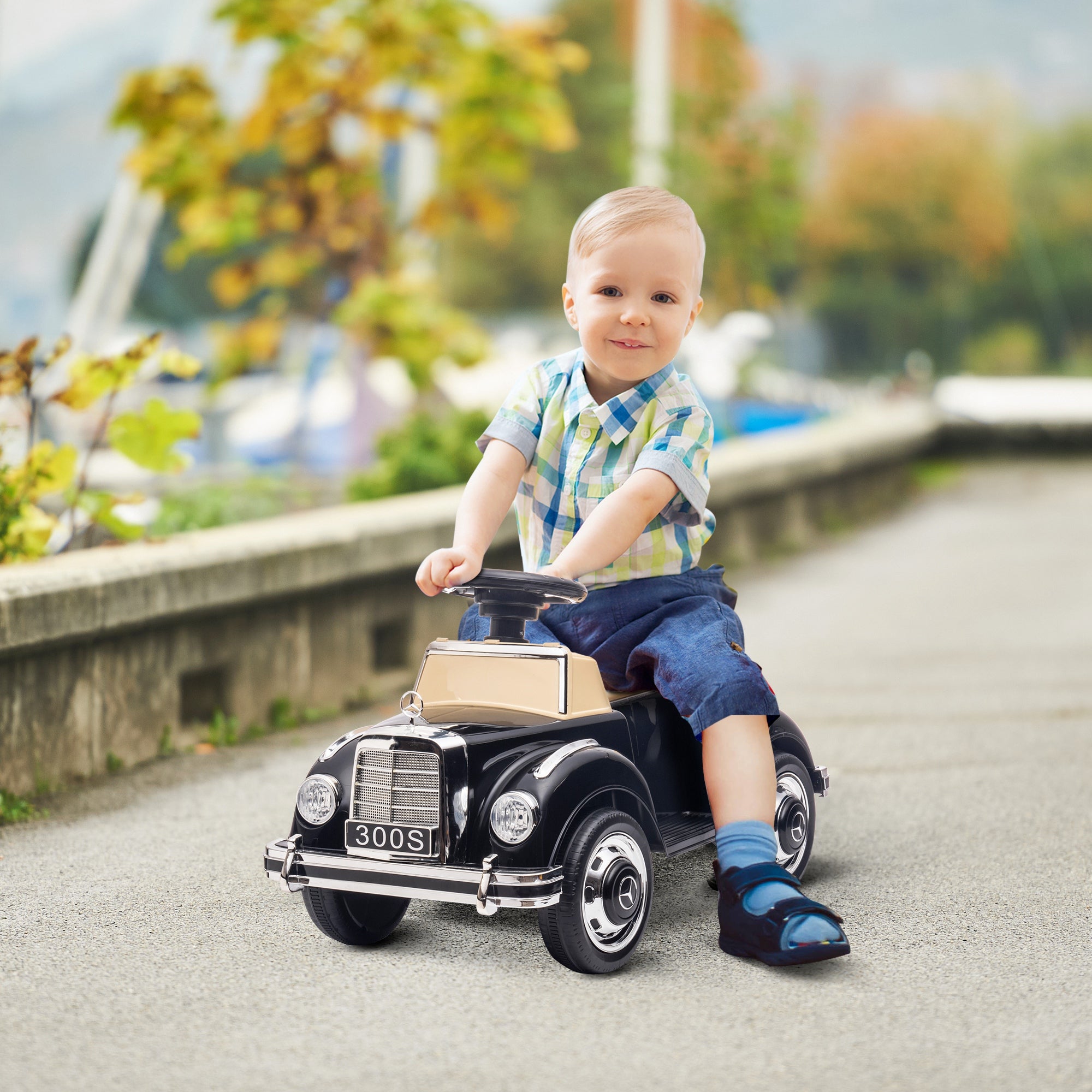 Foot to Floor Ride on Sliding Car Mercedes-Benz 300S Licensed for 18-48 months