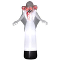 8.9ft Inflatable Three Headed Ghost Halloween Decoration with LED Lights - White