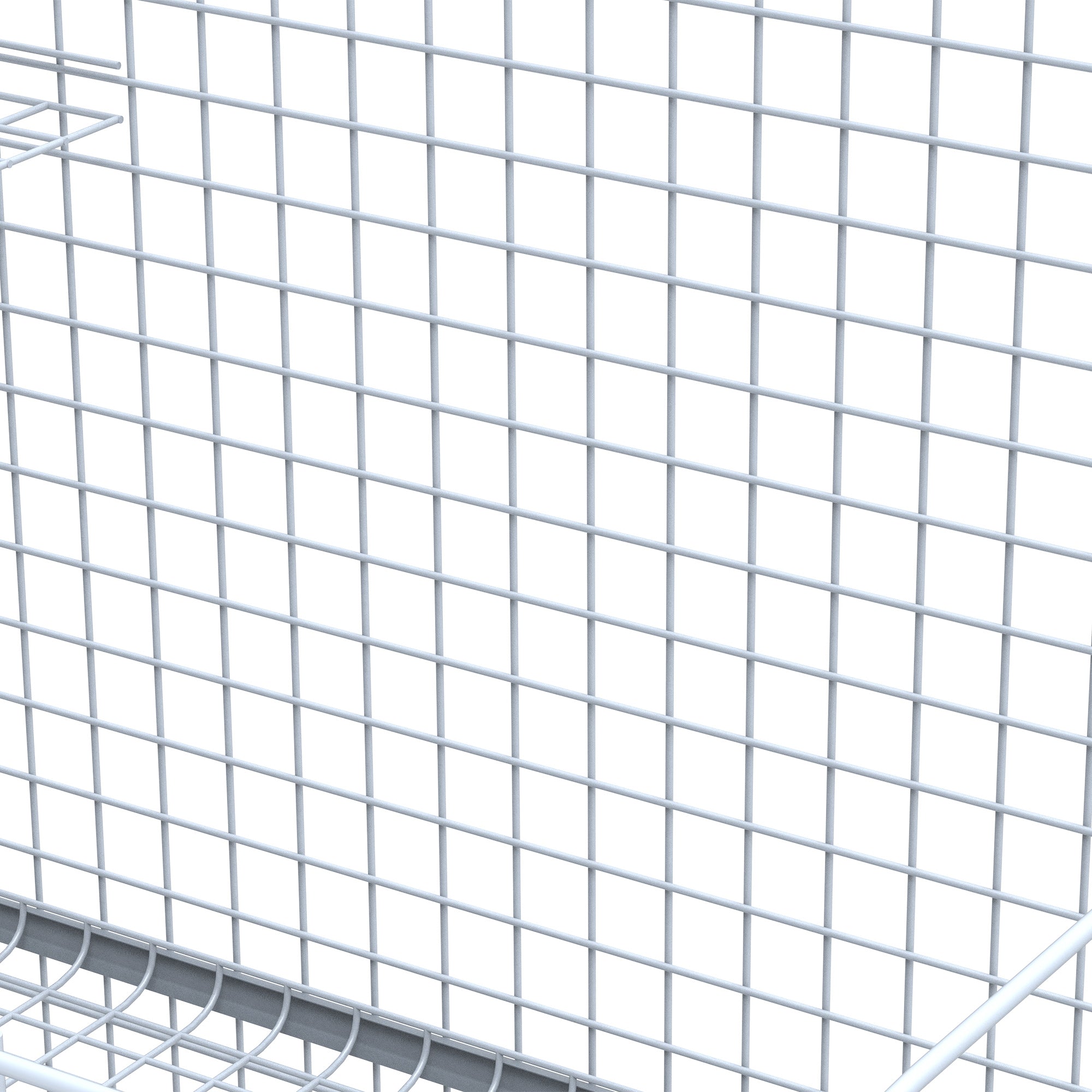 3-Level Metal Hamster Cage Platform Feeding Habitat Easy Clip Base Ladder, Grey