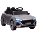 Audi Q8 e-tron Sportback 12V Ride On Car with Remote, Suspension, Headlights & Music - Grey
