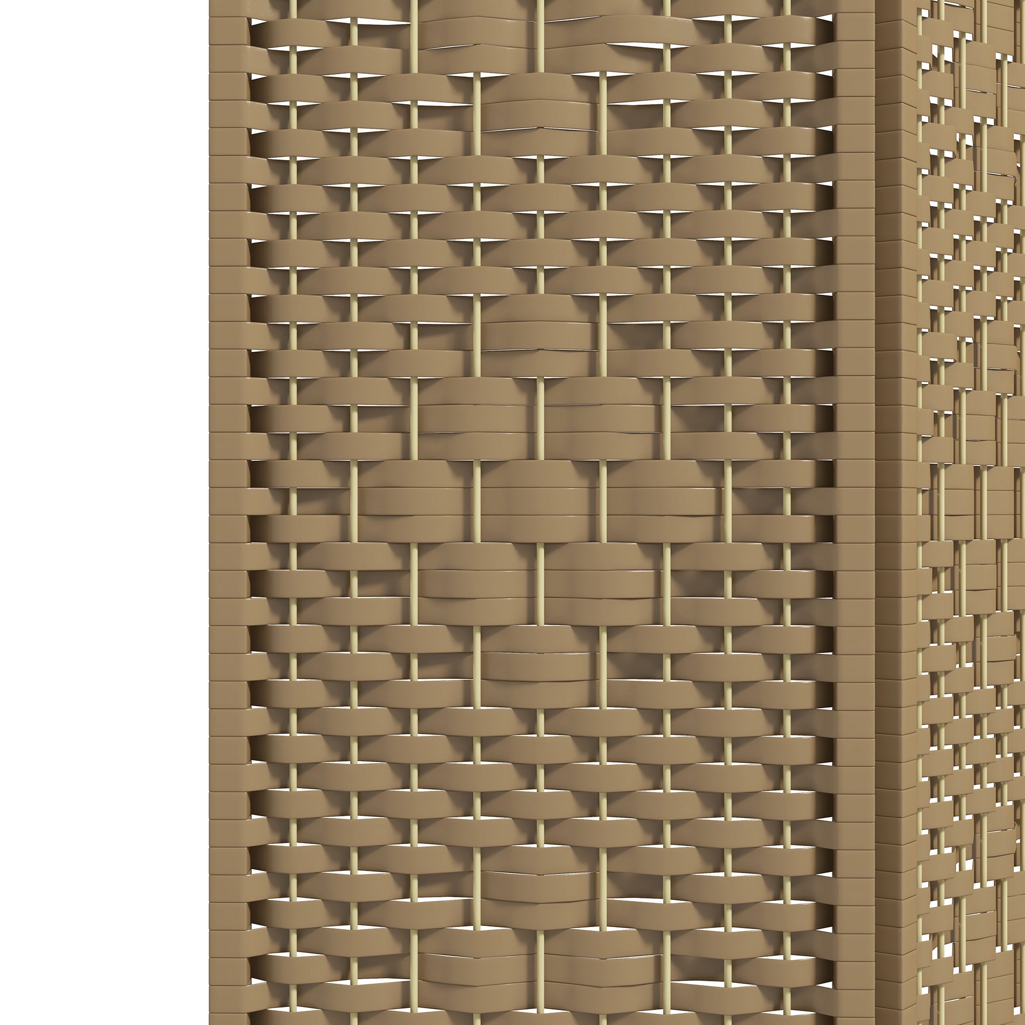 3 Panel Folding Room Divider, Privacy Screen, Paravent Partition Separator for Living Room, Bedroom, Natural Wood