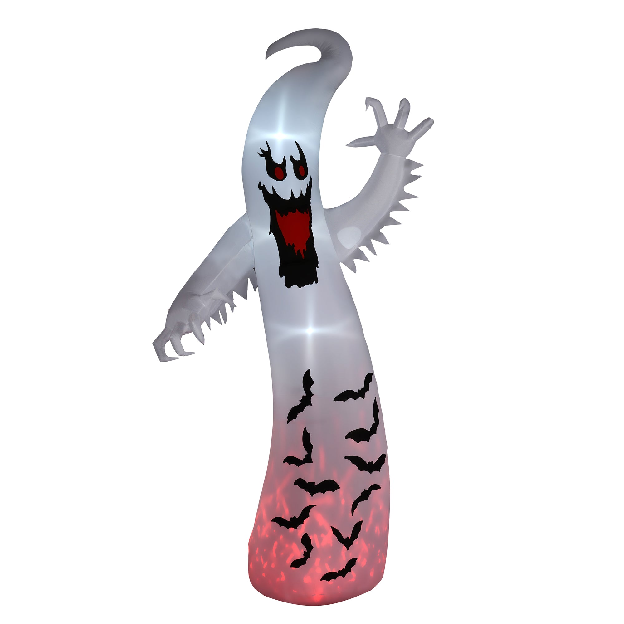 11.8ft Scary Inflatable Ghost Halloween Decoration, with Accessories