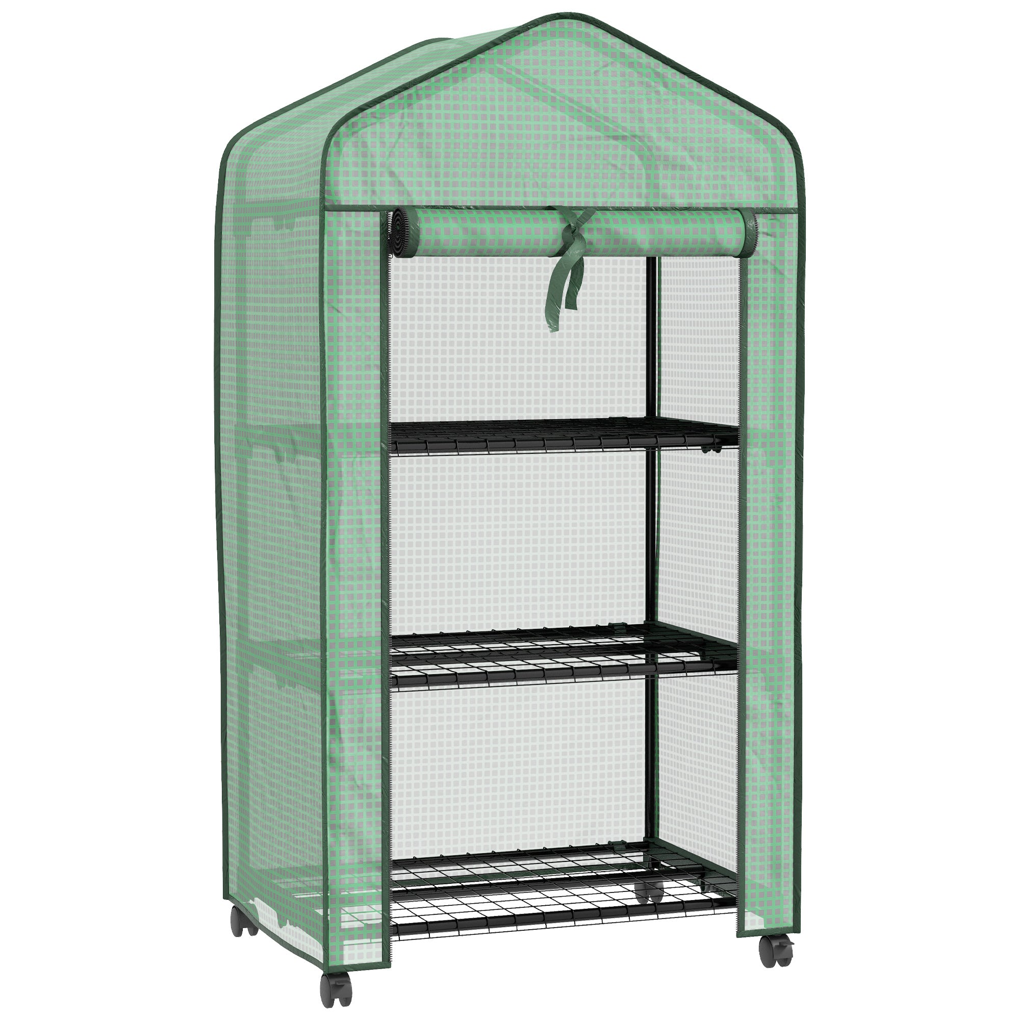 Three-Tier Mini Greenhouse - Green