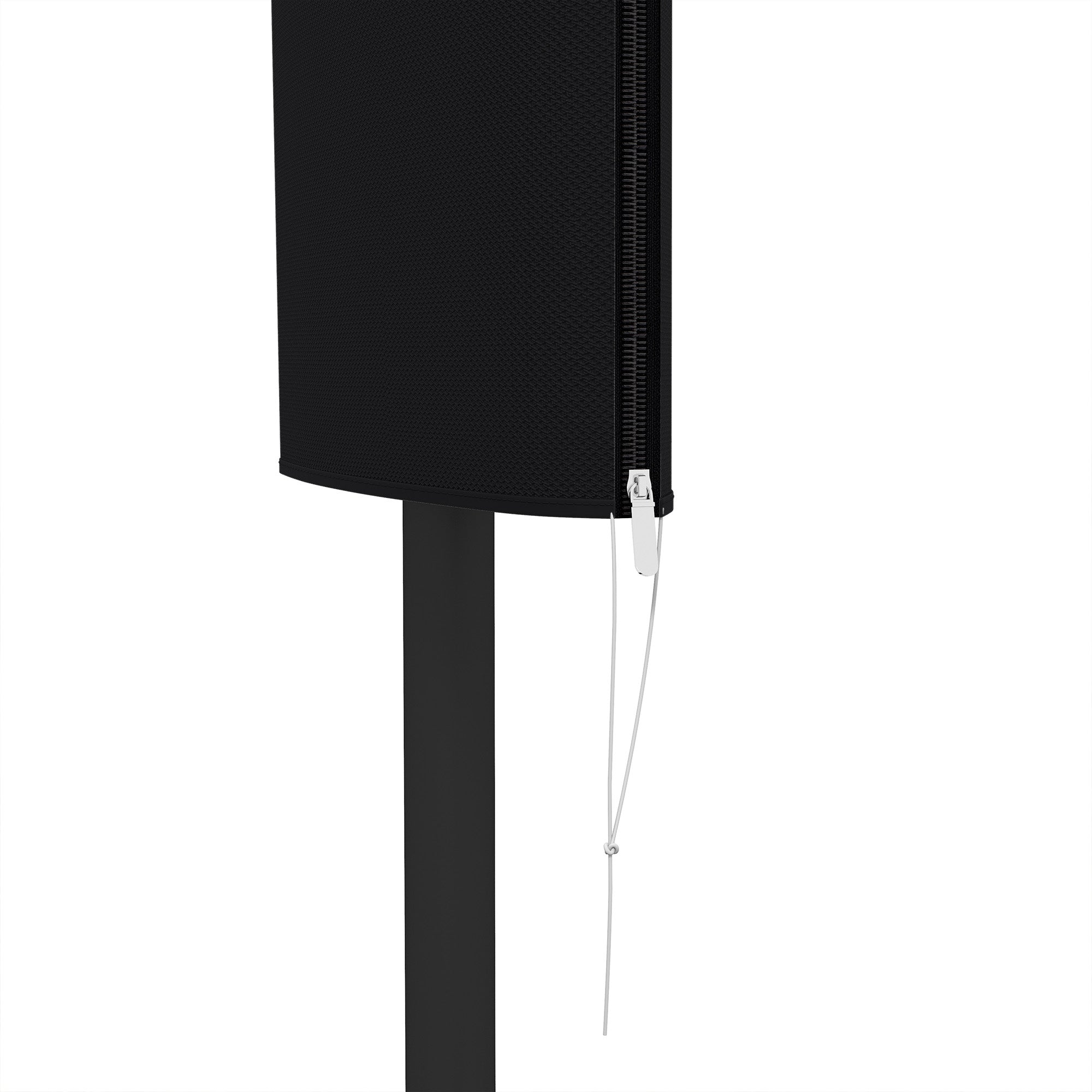 Garden Parasol Cover, Outdoor Patio Umbrella Protector Weatherproof Garden Patio with Rod, Zipper for 2-4m Parasol, Φ60 x 160cm, Black