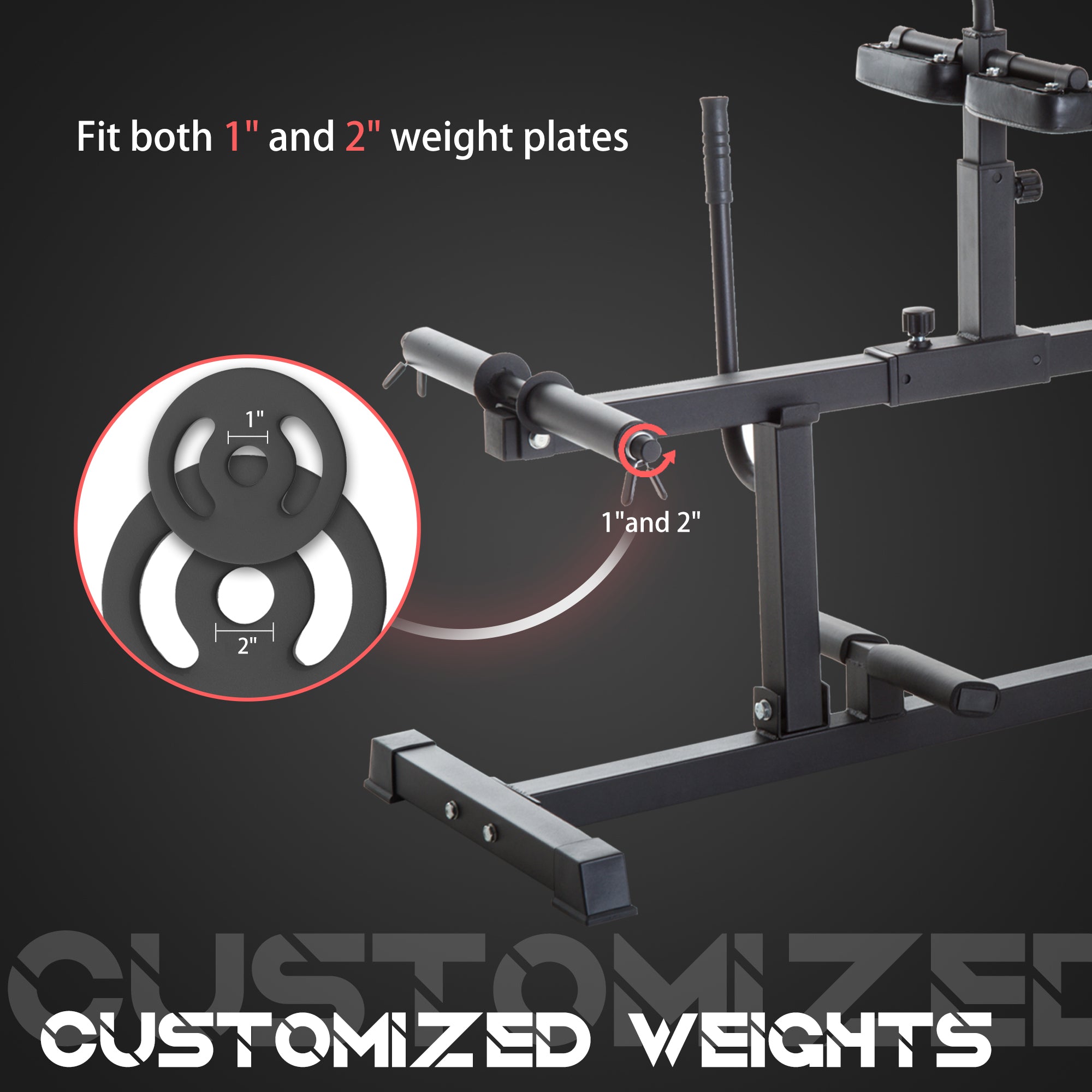 Seated Leg Extension Machine, Adjustable Leg Raise Machine and Curl Machine with Plate Loaded for Hip, Lower Body and Home Gym Workout