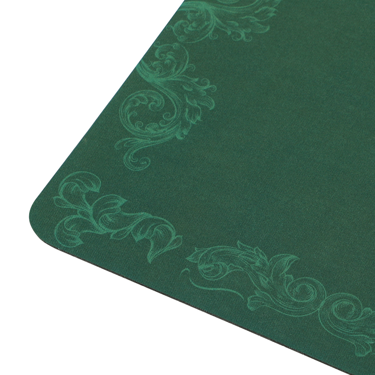 Professional Texas Hold'em Poker Table Mat 239.3 x 115.5 cm 12 Player Water-Resistant with Carry Bag - Green