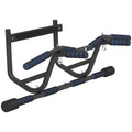 Multi-Grip Doorway Pull Up Bar with Non-Slip Grips for Home Workouts - Black