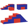 2-Piece Toddler Soft Play Set Foam Climber 1-3 Years - Dark Blue