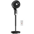 20 dB Silent Standing Fan, Pedestal Fan with Remote, Oscillating, 8 Speeds, Adjustable Height, 12H Timer