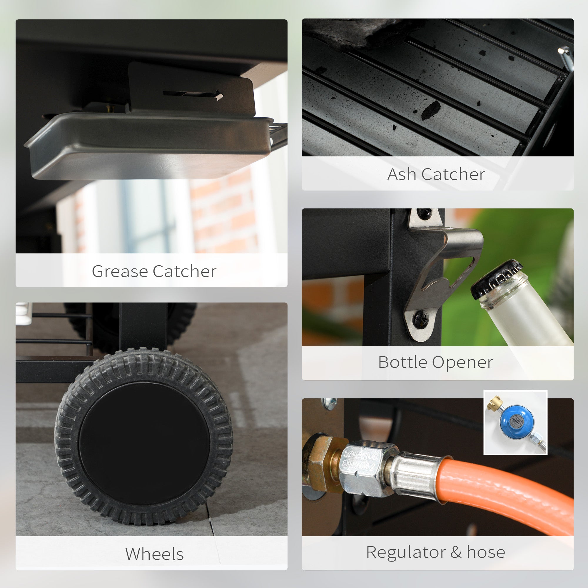 Dual Fuel BBQ Grill - Black