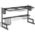 93cm Modular Over-Sink Drying Rack with Accessories - Black