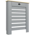 95.5H x 78Wcm Radiator Cover with Drawer - Grey