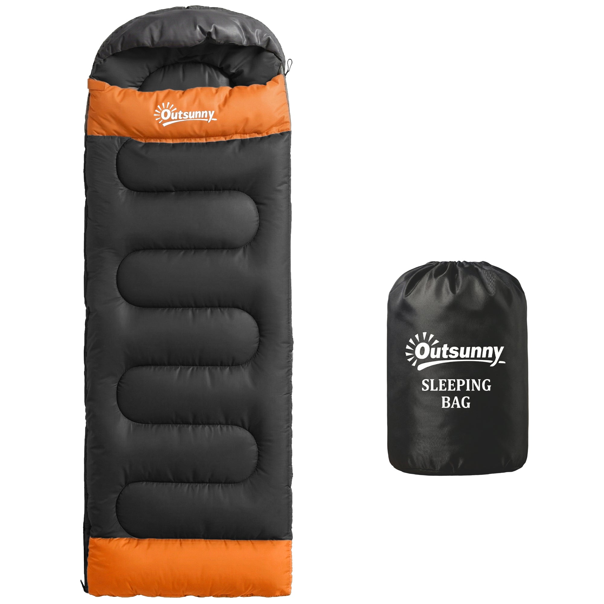 Sleeping Bag for Adults, Lightweight & Compact Sleeping Bag, 3 Seasons, Grey