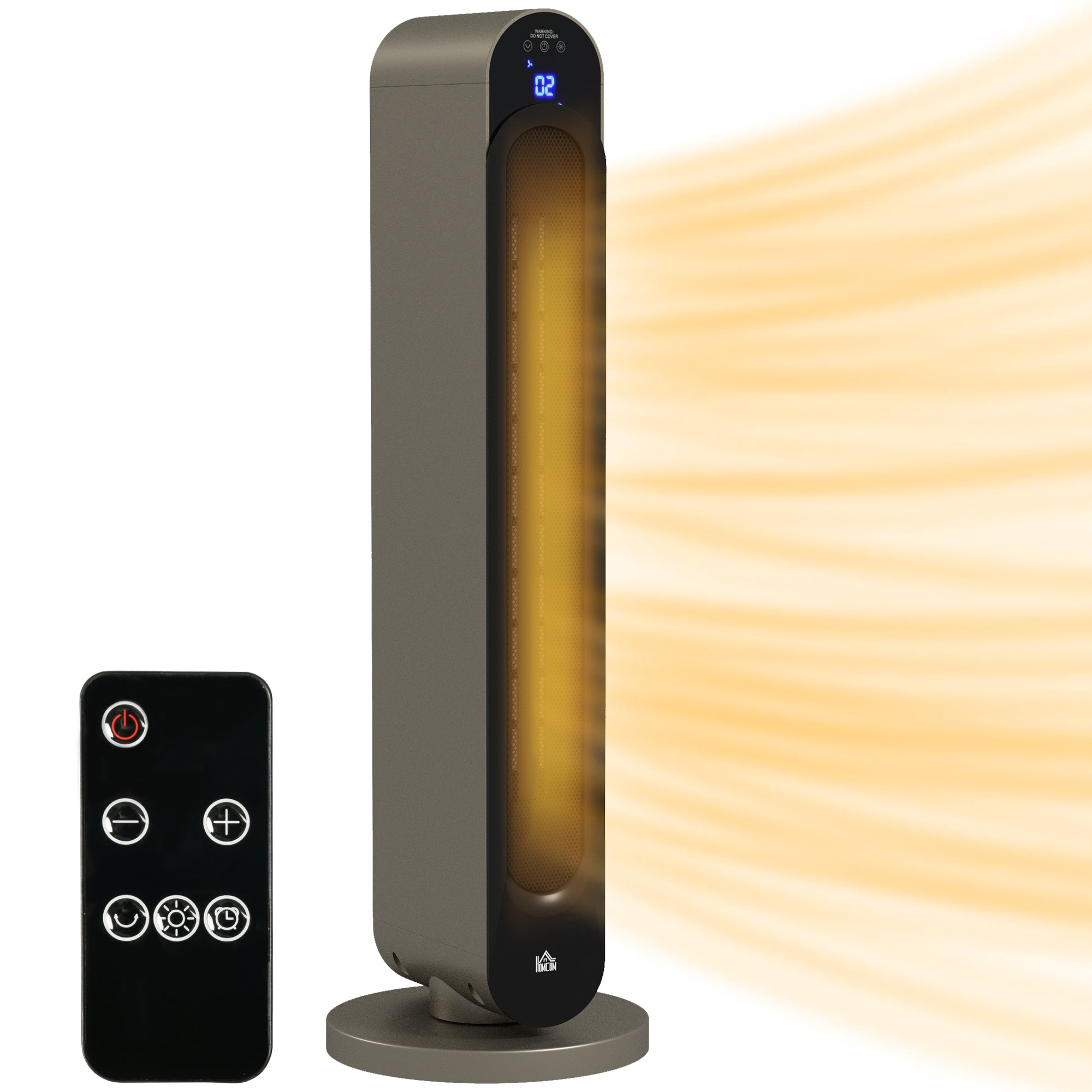 2kW PTC Ceramic Tower Heater, 10-35°C Temperature Range