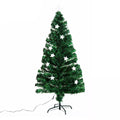 5ft Fibre Optic Artificial Christmas Tree with Star LED Lights - Green