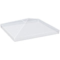 3 Piece Waterproof 3x3 Metre Gazebo Cover with Secure Pull Cord - Clear