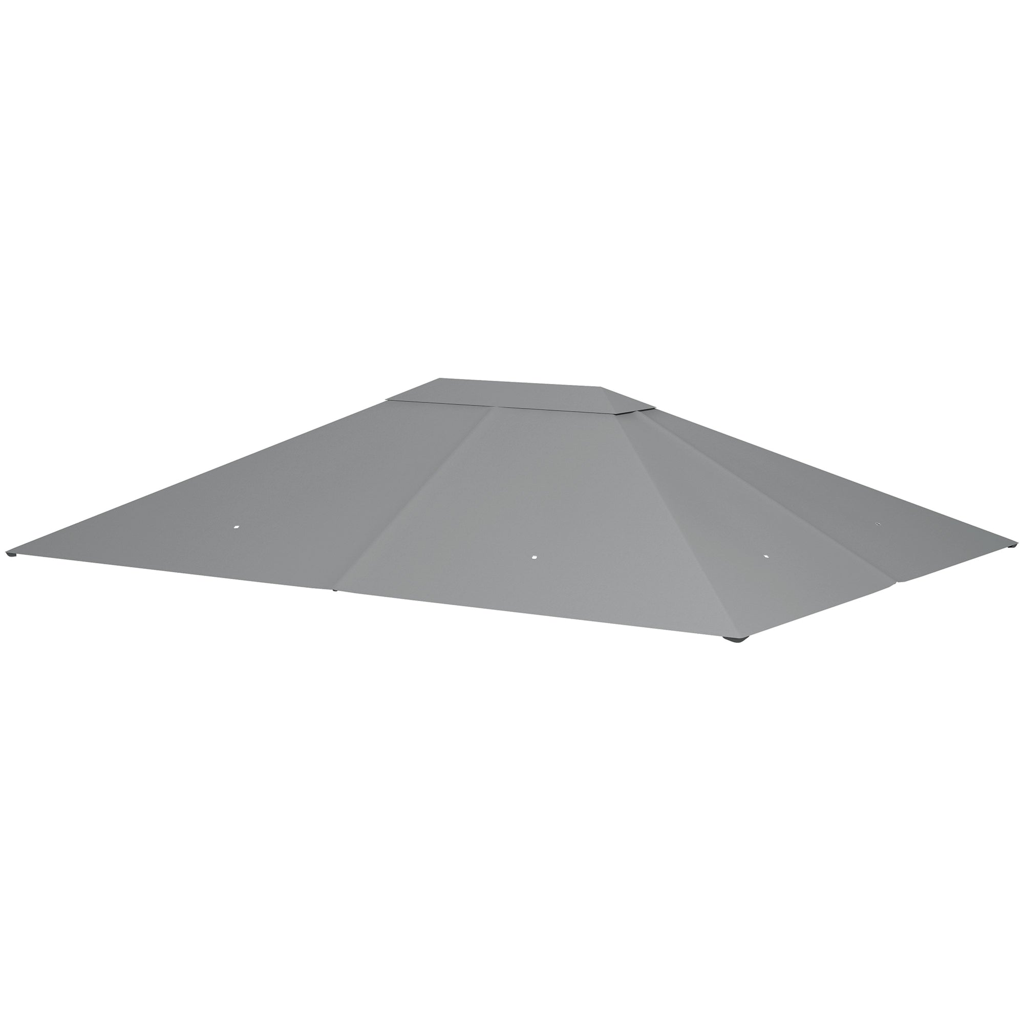 3 x 4m Gazebo Canopy Replacement Cover, Gazebo Roof Replacement (TOP COVER ONLY), Light Grey