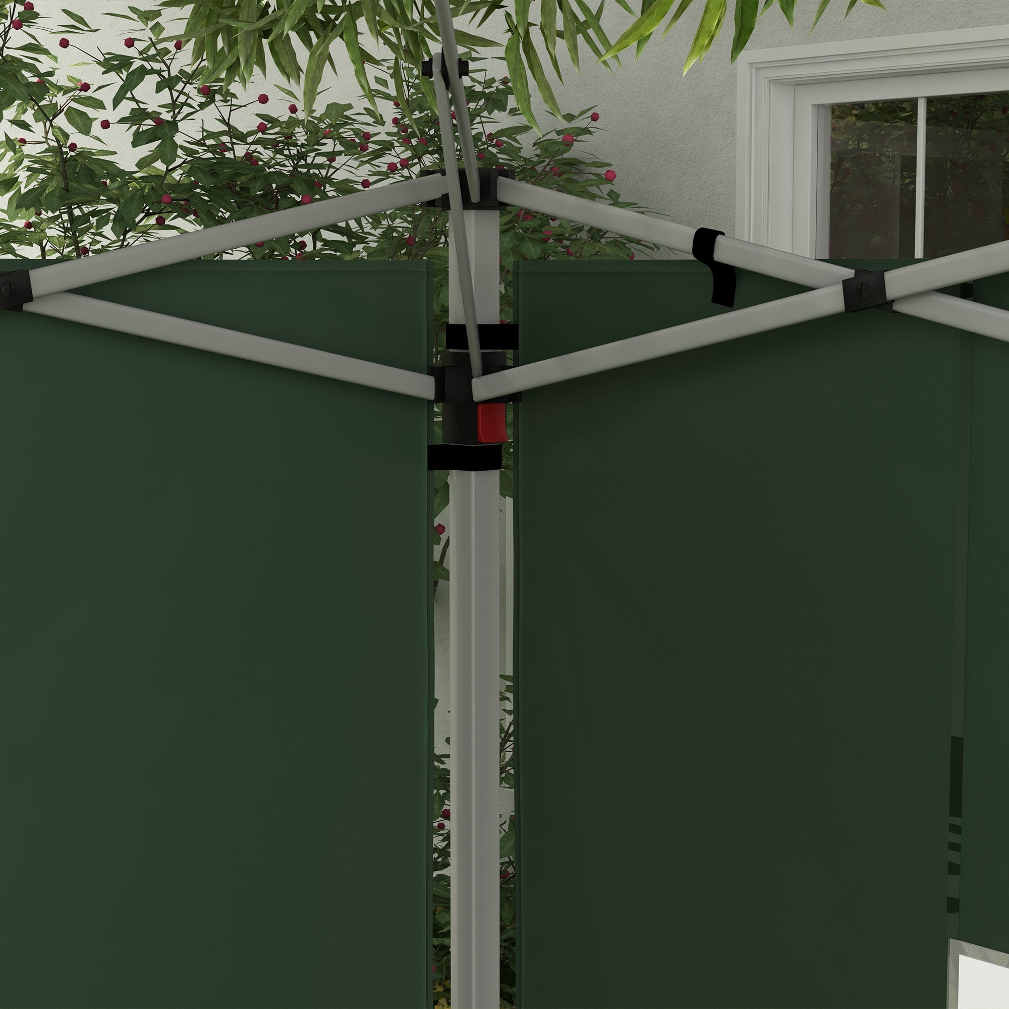 2 Pack Gazebo Side Panels with Window for 3x3 or 3x4m Canopy - Green
