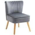 Modern Accent Chair with Thick Padding for Comfort - Grey
