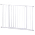 Pressure Fitted Extendable Pet Dog Safety Gate 72-107cm Wide - White