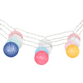 4-Pack 70ft Garden String Lights with 80 LED Globe Bulbs for Indoor/Outdoor Party Festival Decor - Multi-Coloured