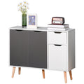 Sideboard Floor Standing Storage Cabinet with Drawer for Bedroom, Living Room, Home Office - Grey
