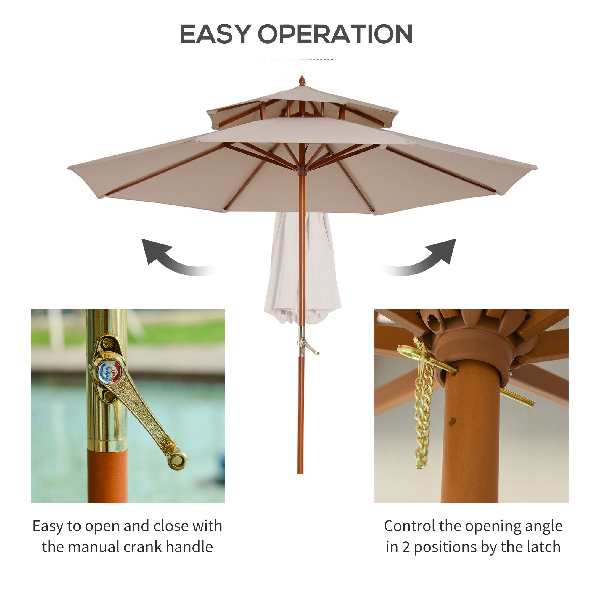 Outdoor Umbrella Beige