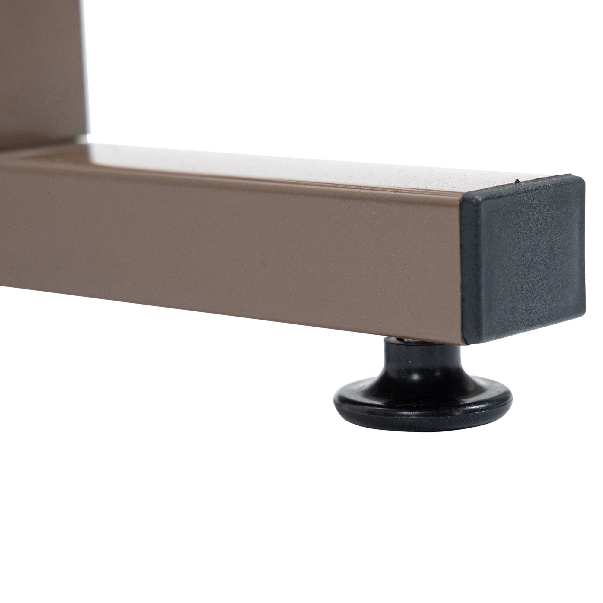 Expanding Trellis Fence Panel Aluminium Folding Garden Screen Dark Brown