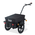 Bicycle Trailer Cargo Jogger Stroller with Towing Bar - Black