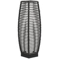 Solar Floor Lamp with Auto On/Off for Outdoor Garden - Grey