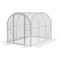 Polytunnel Walk-in Greenhouse 3x2x2m with PE Cover and Galvanised Steel Frame - Clear