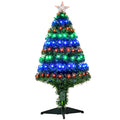 3ft 90cm Fiber Optic Pre-Lit Artificial Christmas Tree - Green