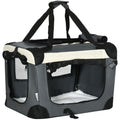 51cm Foldable Portable Pet Carrier with Cushion for Miniature Dogs and Cats - Grey
