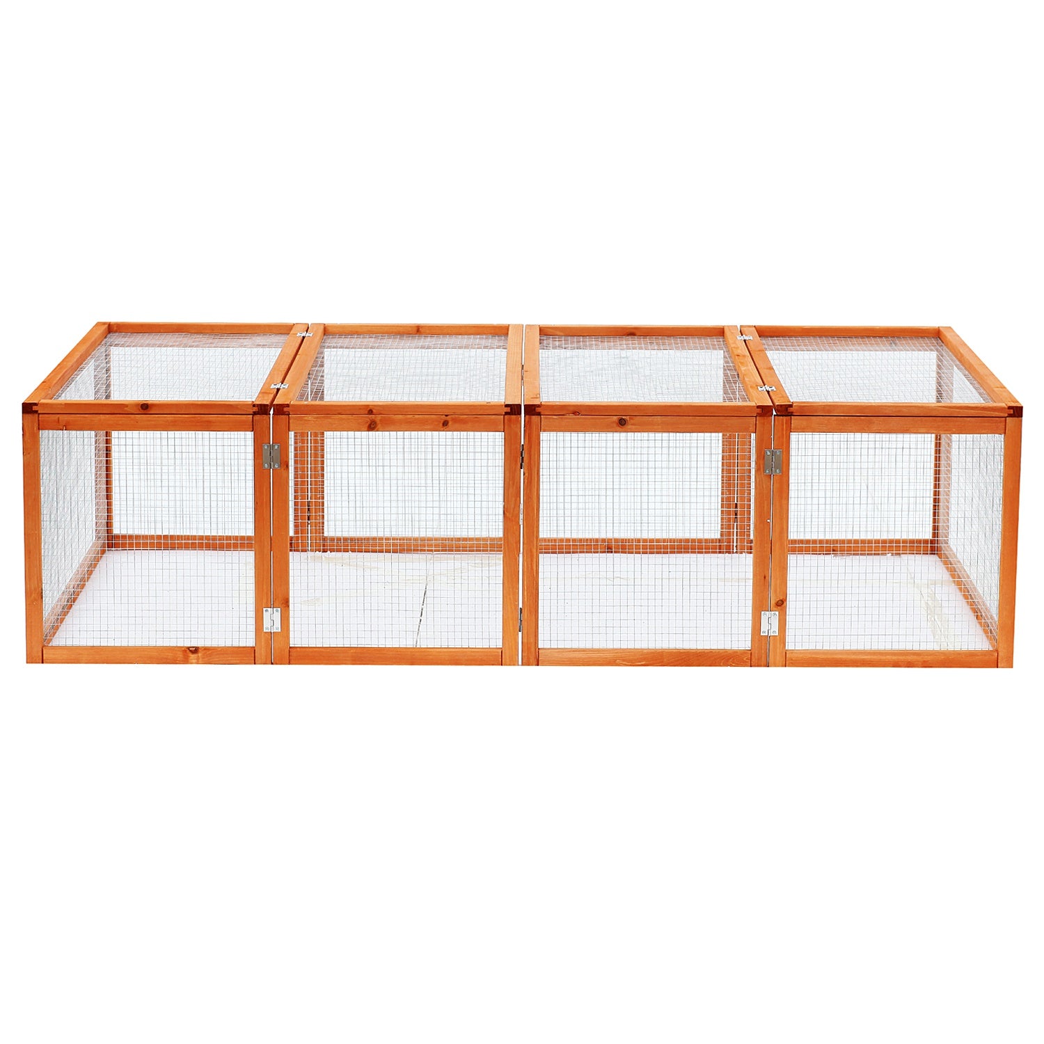 Rabbit Hutch W/ Mesh Wire, 181Lx100Wx 48H cm-Wood