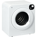 6kg Vented Tumble Dryer with 7 Programmes, Freestanding, Wall Mounted & Stackable - White