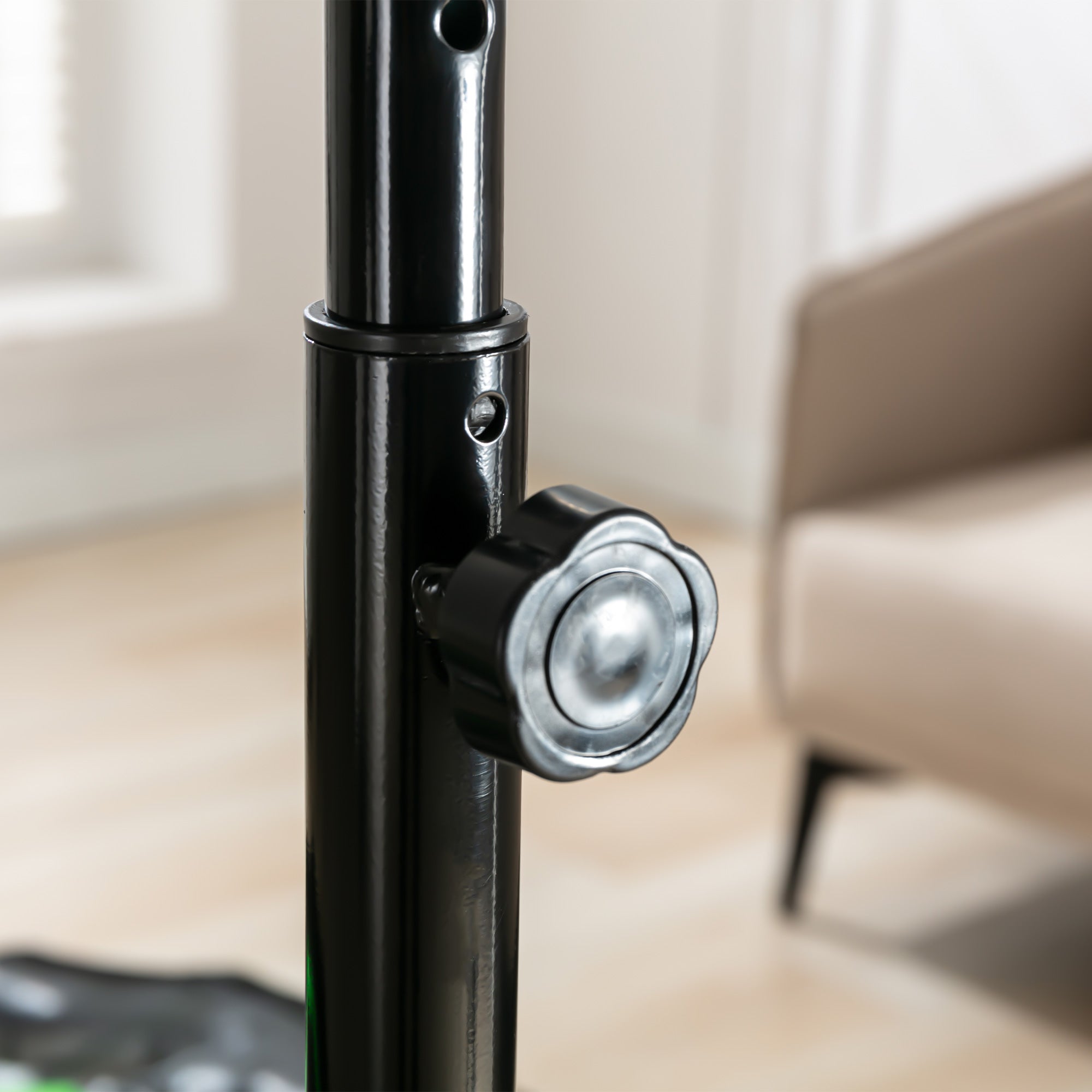 48" Octagonal Foldable Fitness Rebounder Trampoline with Adjustable Handle - Green