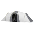 4 Person Waterproof Tunnel Tent with Two Bedrooms and Vestibule - Green